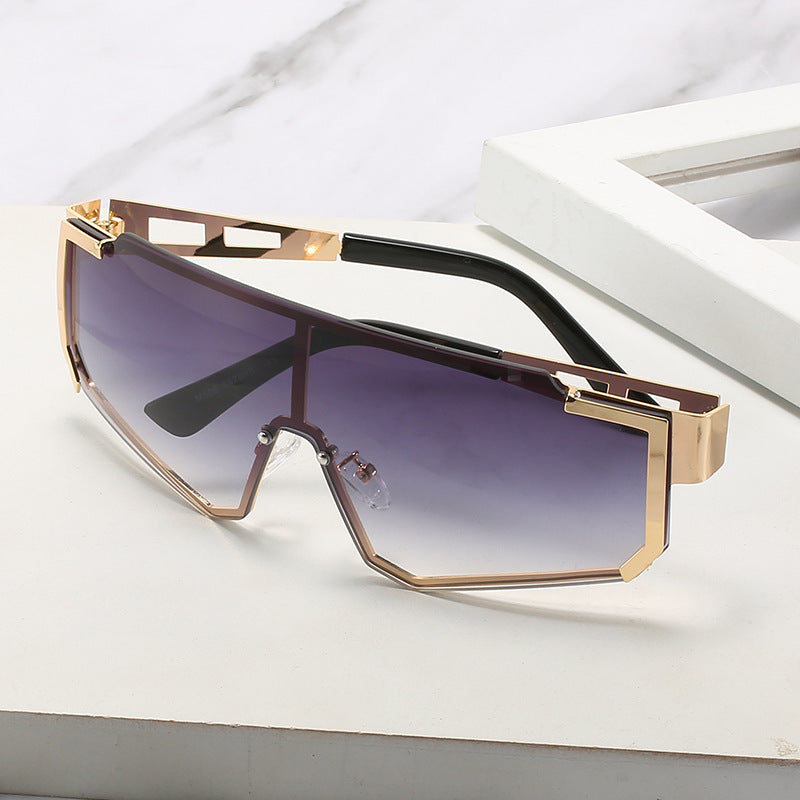 Women futuristic oversized sunglasses Bowlift