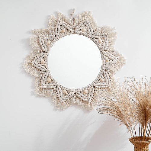 Macrame Wall Mirror Bowlift