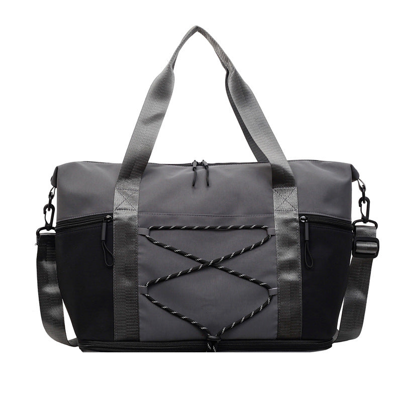 Sporty Shoulder Bag With Practical Organizer Bowlift