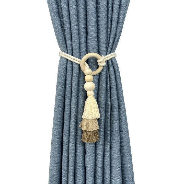 Decorative curtain holder with tassels Bowlift