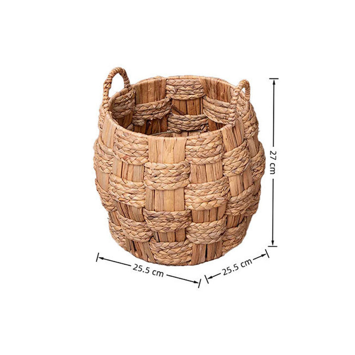 Handwoven decorative basket with heart motif Bowlift