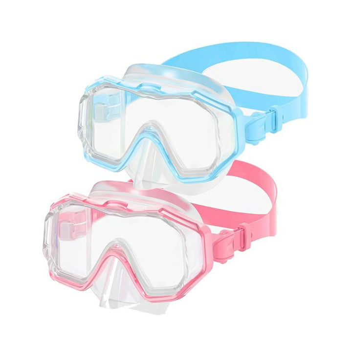 Diving mask with special field of vision and anti-fog technology Bowlift