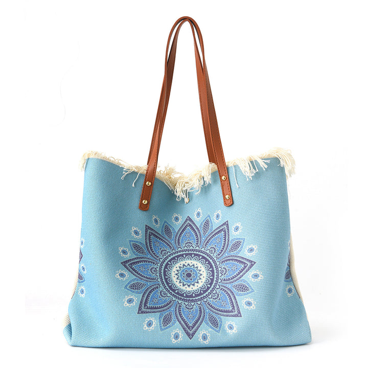 Beach bag with Unique Feather Design Bowlift