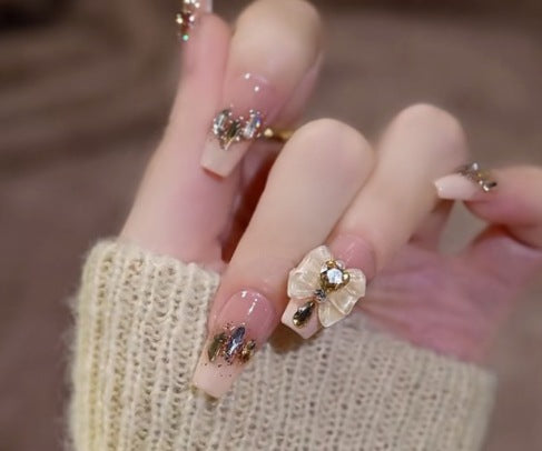 Artful Nail Art with Cute Bunny Pattern Cold Bowlift