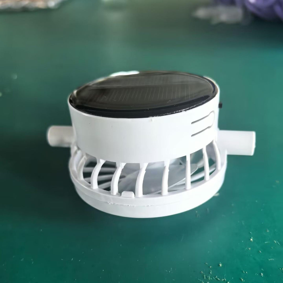 Portable solar-powered USB-C fan with digital battery indicator Bowlift
