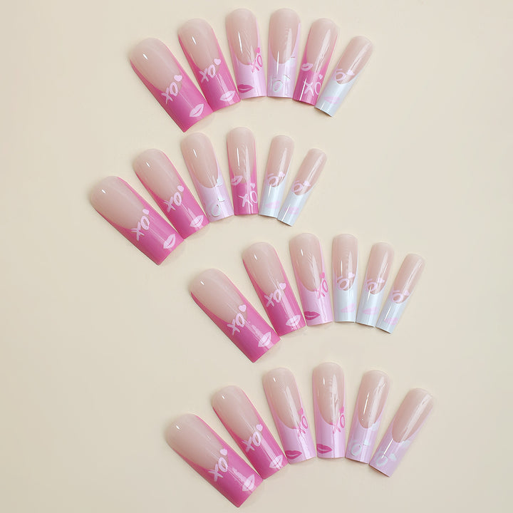 Nail art set with ombre effect Bowlift