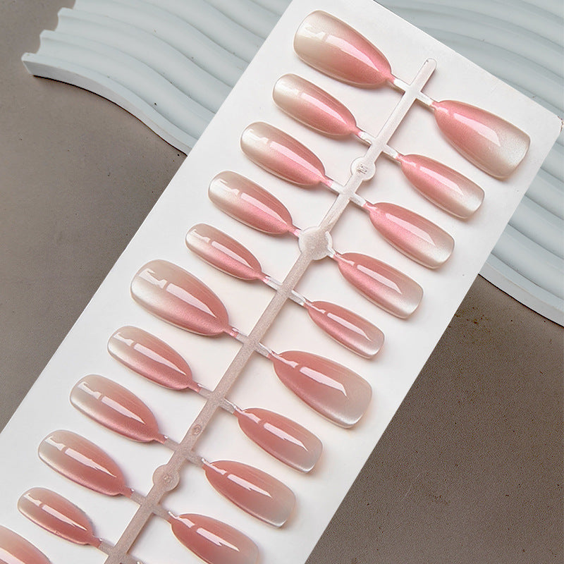 Elegant Artificial Fingernails In Gentle Ombre Look Bowlift