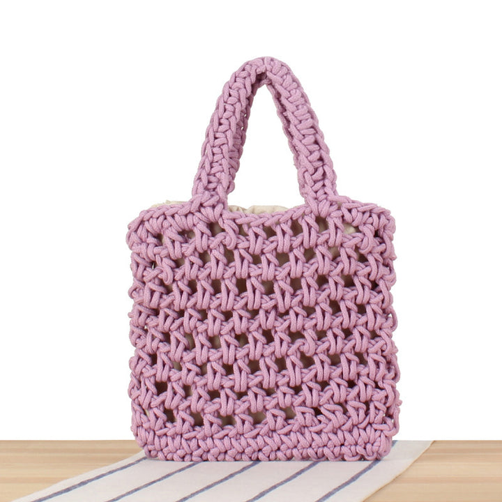 Handbag Made of High-Quality Macrame Bowlift