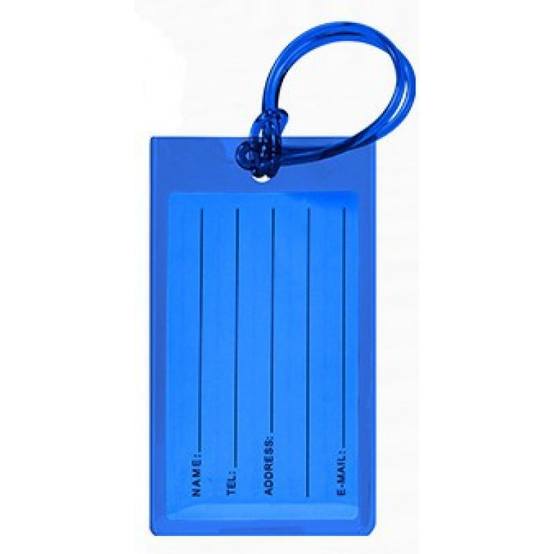 Silicone Luggage ID Tag with Writable Info Panel and Flexible Loop Strap Bowlift