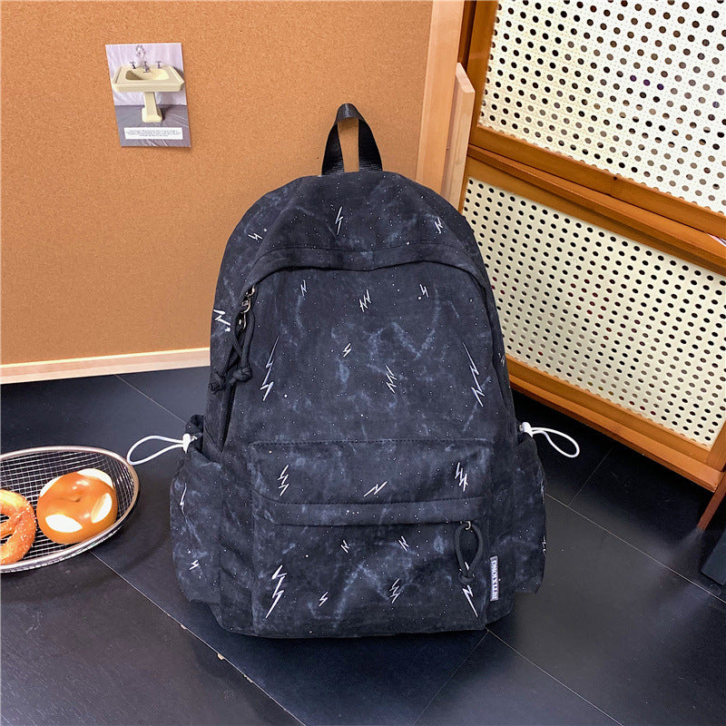 Stylish Casual Lightning Print Backpack