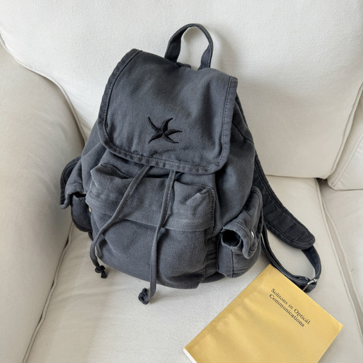 Casual Canvas Drawstring Backpack
