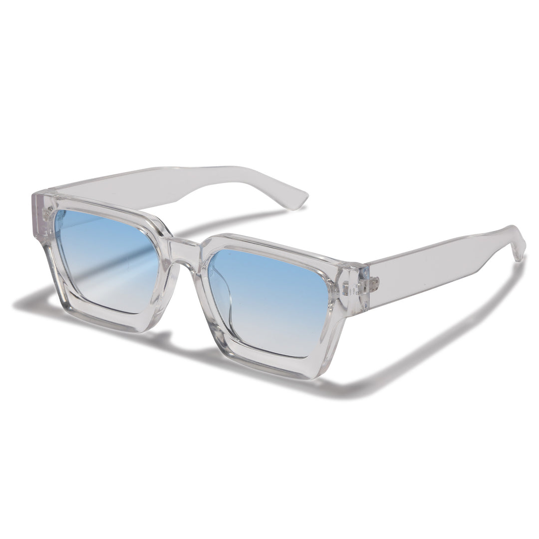 Women's fashionable sunglasses with clear frame and gradient lenses Bowlift