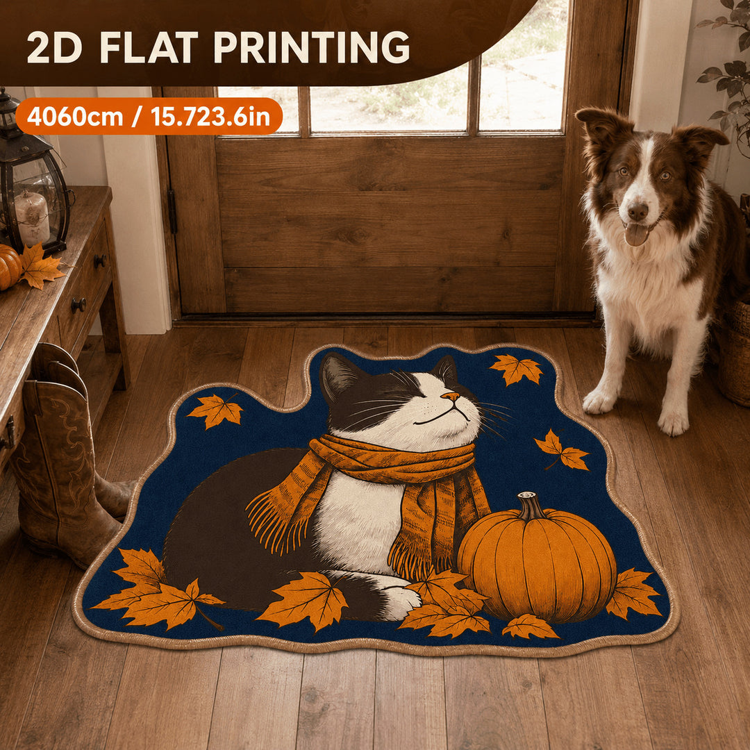 Cat-Themed Decorative Rug