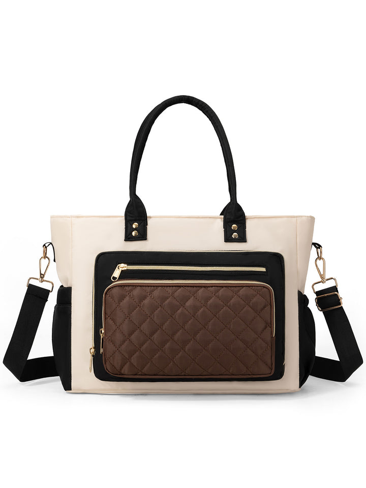 Handbag with Elegant Quilted Look Bowlift