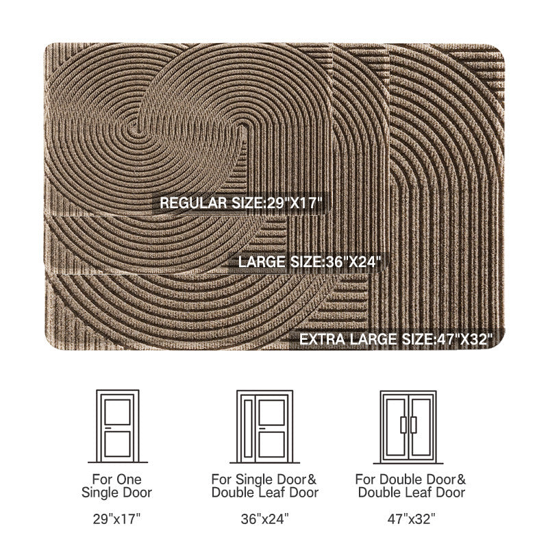 Indoor Outdoor Textured Welcome Mat Bowlift