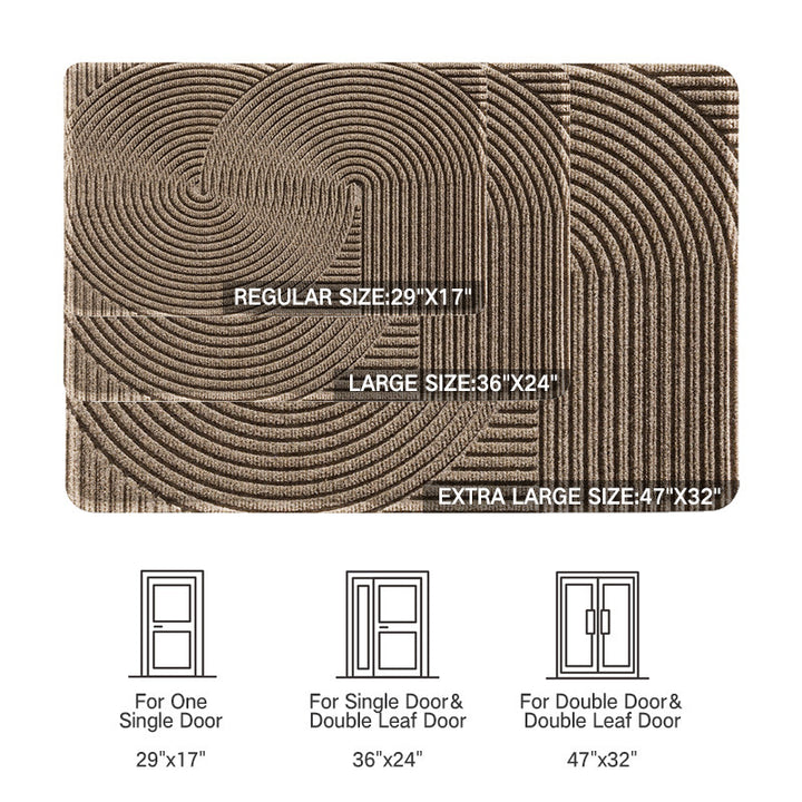 Indoor Outdoor Textured Welcome Mat Bowlift