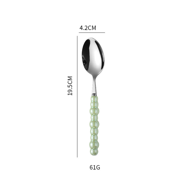Elegant finger food fork with non-slip handle Bowlift