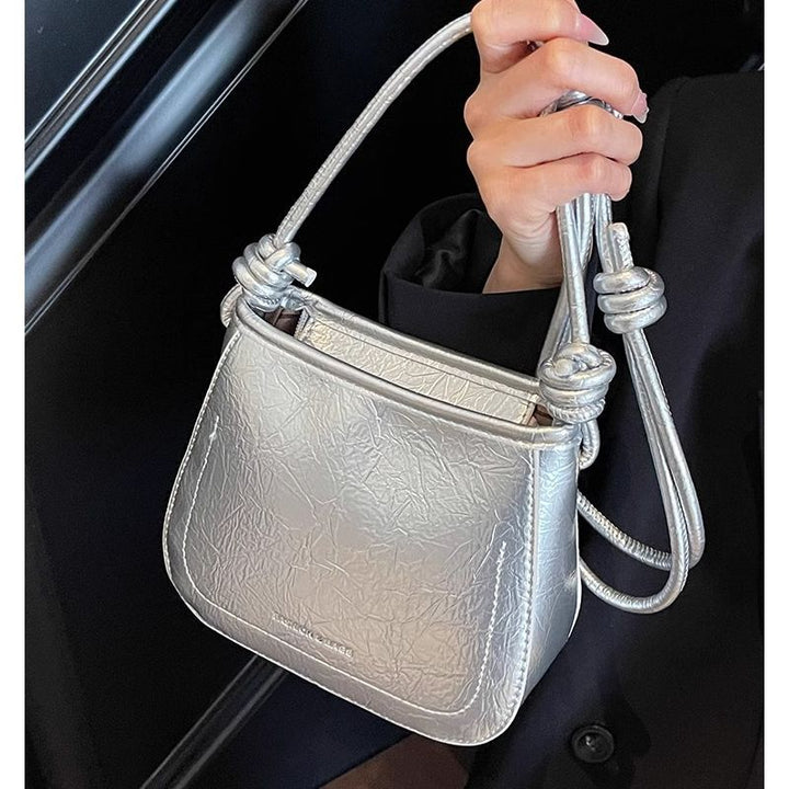 Knotted Handle Top-Handle Handbag Bowlift