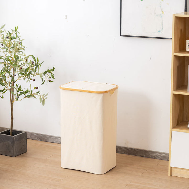 Elegant laundry basket with removable lid Bowlift