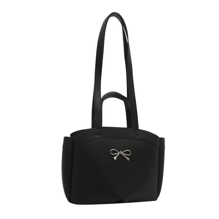 Elegant Bow Accent Handheld Tote Bag Bowlift