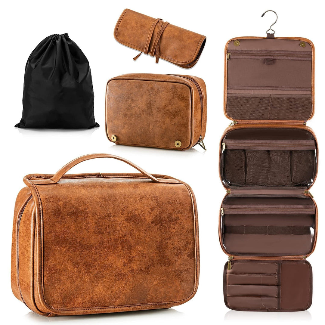 Practical toiletry bag organizer with hooks and pockets Bowlift