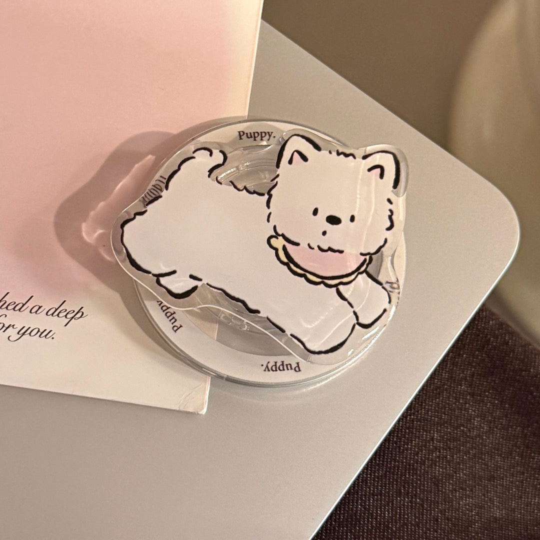 Playful smartphone finger holder in dog design Bowlift