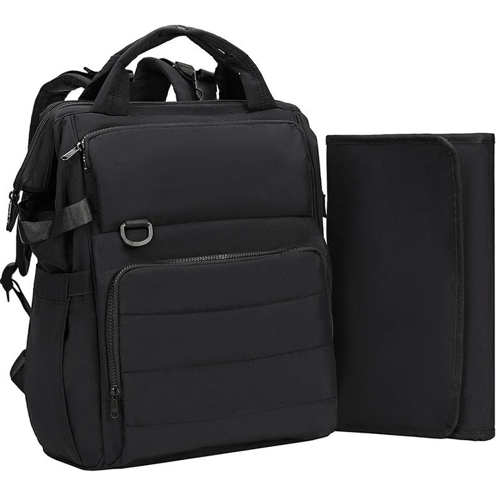 Multifunctional backpack with integrated organizer and ergonomic carrying system Bowlift