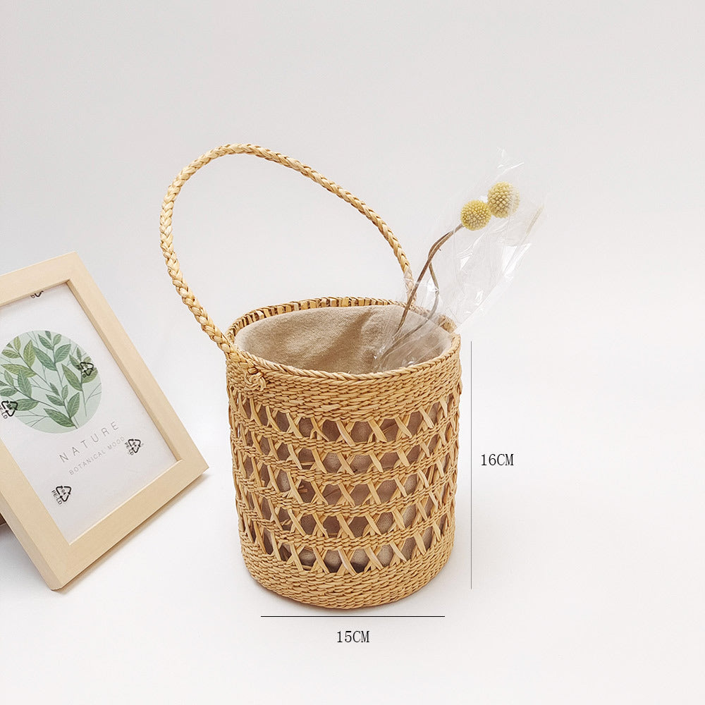 Handwoven Decorative Storage Basket Bowlift