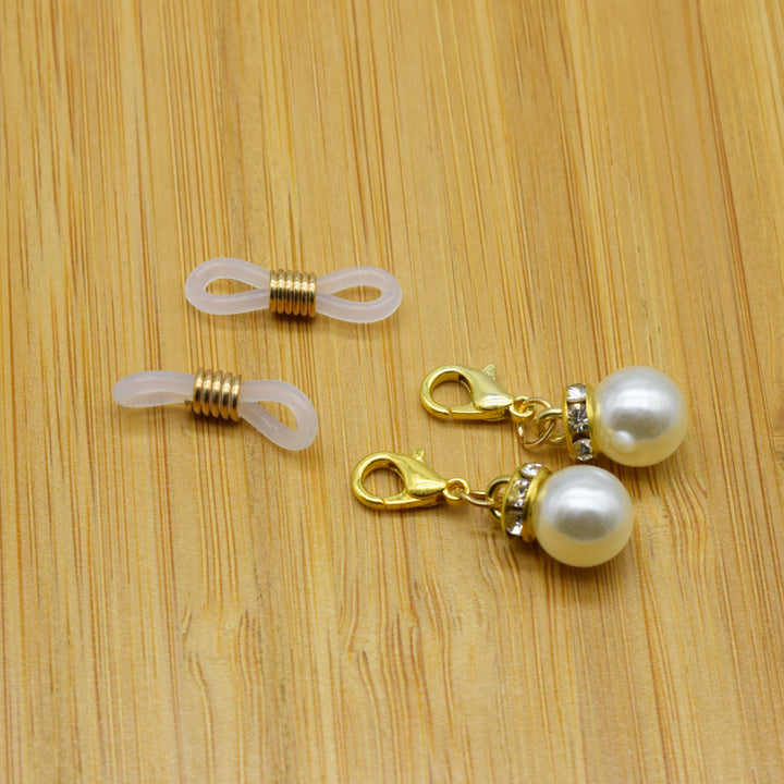 Elegant Pearl and Crystal Eyewear Holder Bowlift