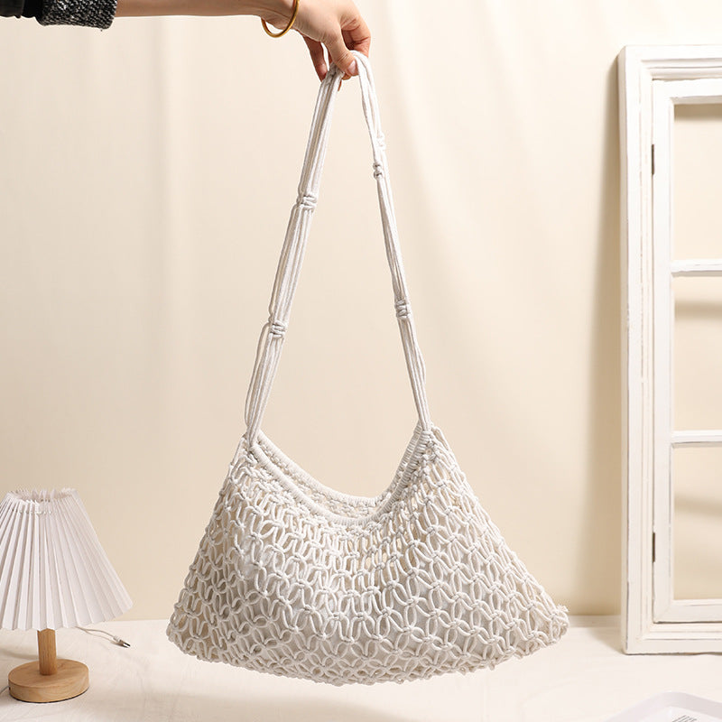 Hand-knotted Macrame Bag Bowlift