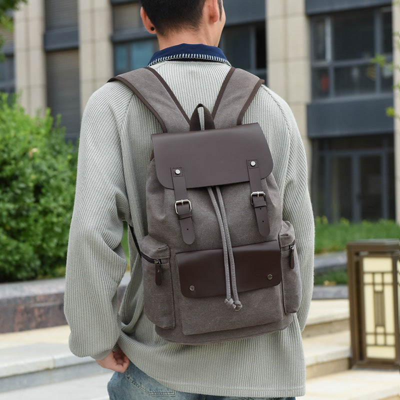 Vintage Canvas Rucksack Bowlift