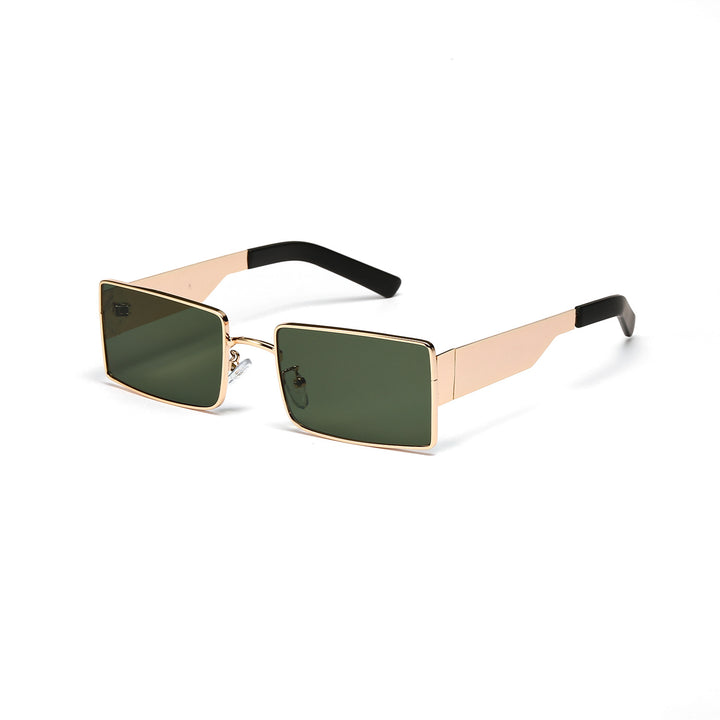 Ladies stylish rectangular sunglasses with modern metal frame Bowlift
