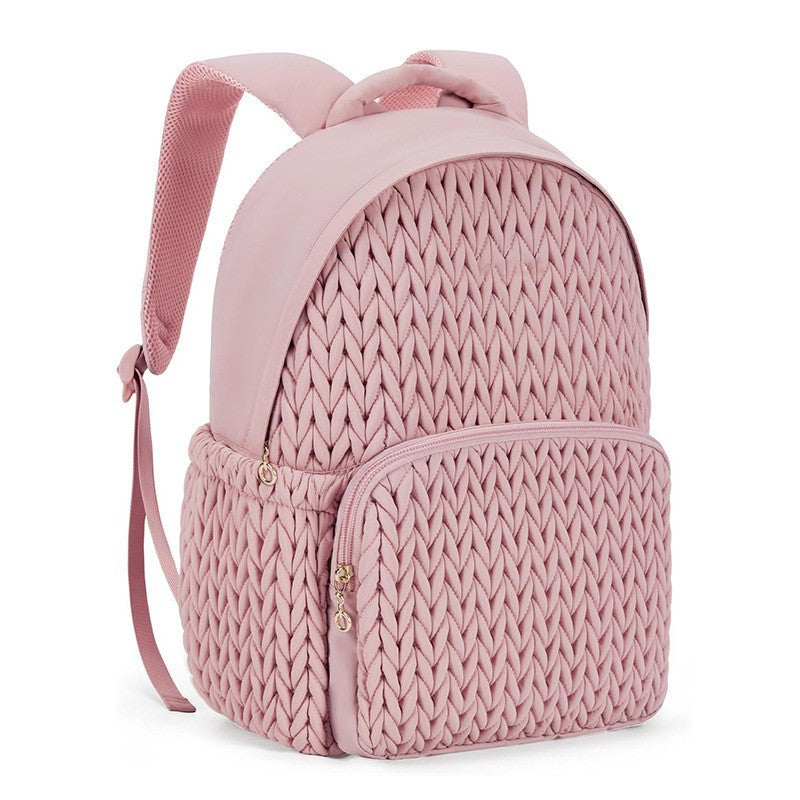 Fashionable backpack with braided structure Bowlift