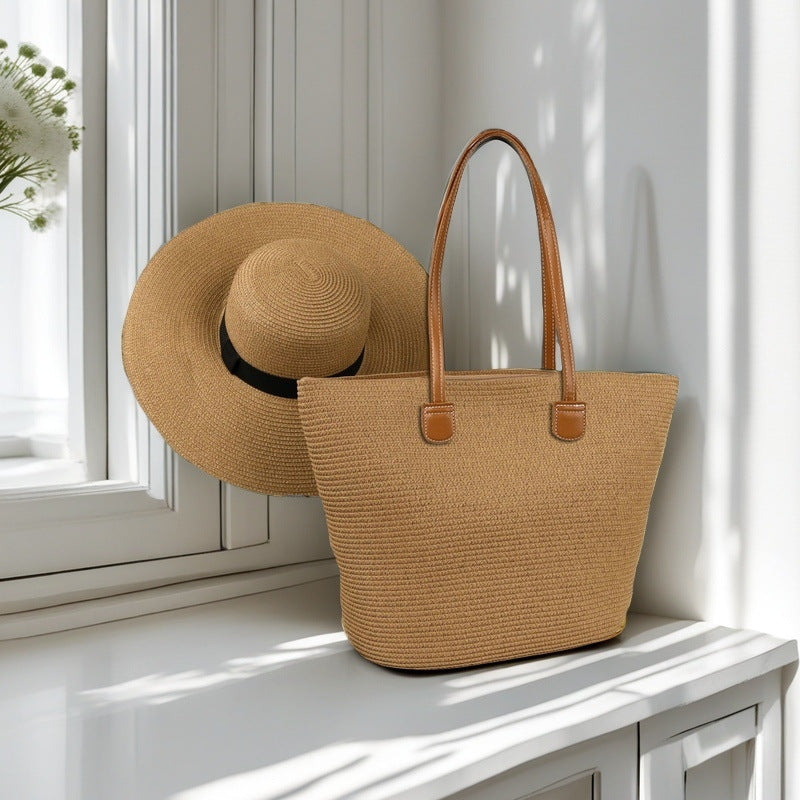 Beach bag with colorful stripes Bowlift