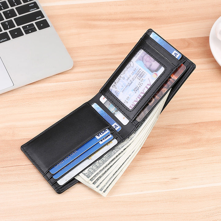 Modern Bi-Fold Leather Wallet