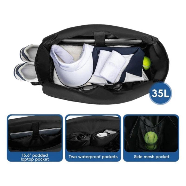 Quilted Tennis Tote Bag Bowlift