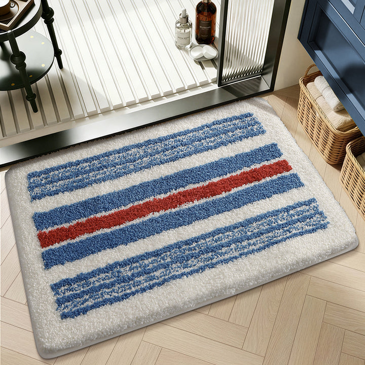 Artistic Abstract Bath Mat Bowlift