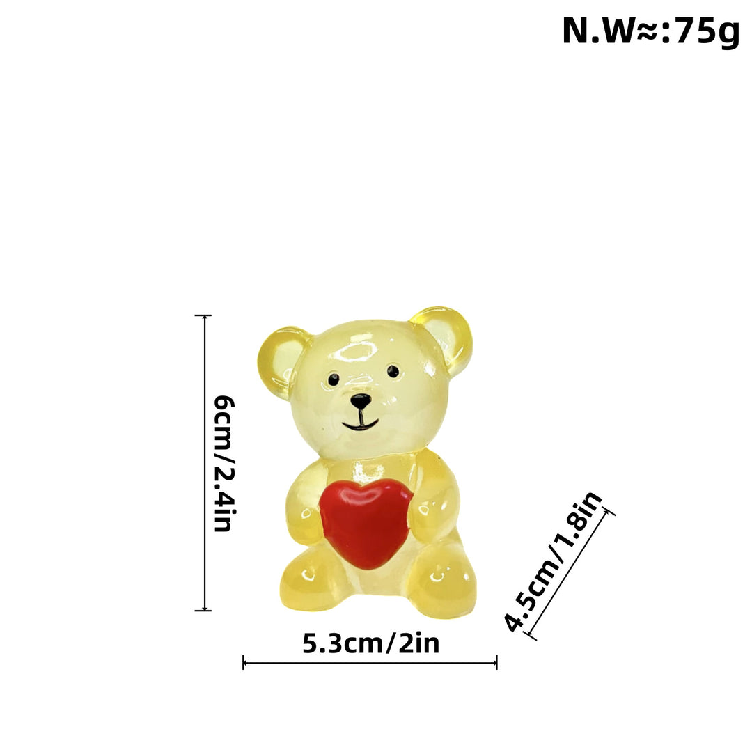 Decorative bear figure with heart Bowlift