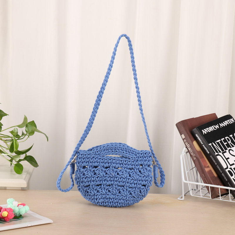 Handcrafted shoulder bag with unique knit design Bowlift