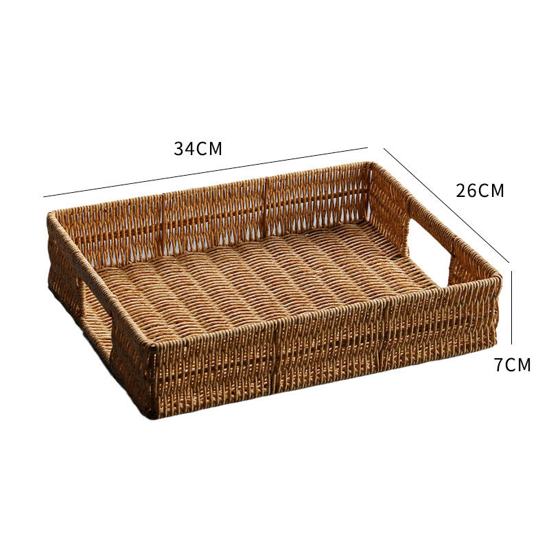 Handcrafted Wicker Storage Basket Bowlift
