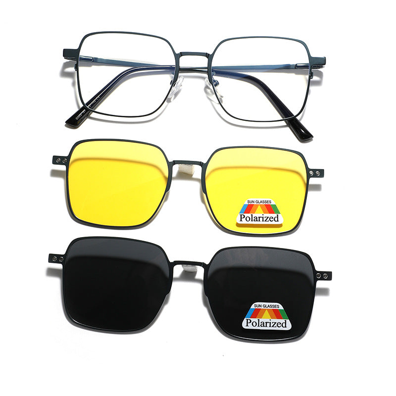 Women's versatile, fashionable sunglasses with interchangeable polarizing lenses Bowlift