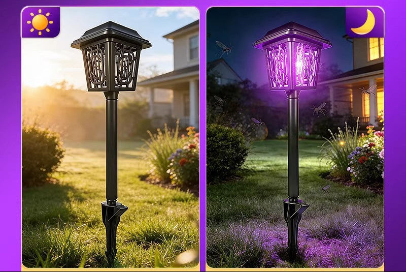 Solar-Powered Decorative Garden Light Bowlift