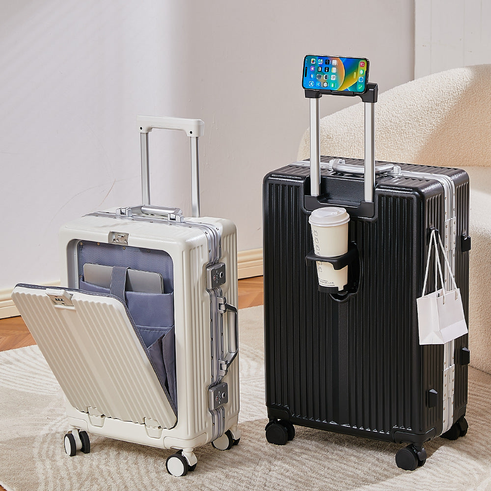 Sleek Hard-Shell Rolling Suitcase