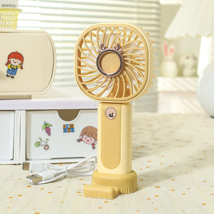 Ladies Portable Handheld Fan with Flexible Tilt Adjustment Bowlift