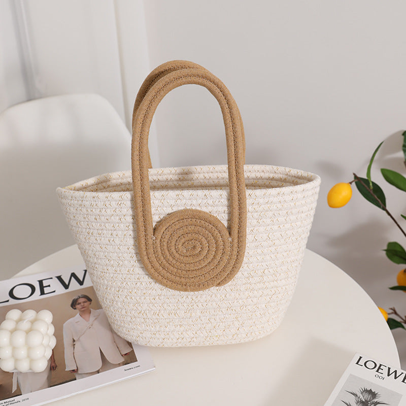 Decorative natural fiber bag Bowlift