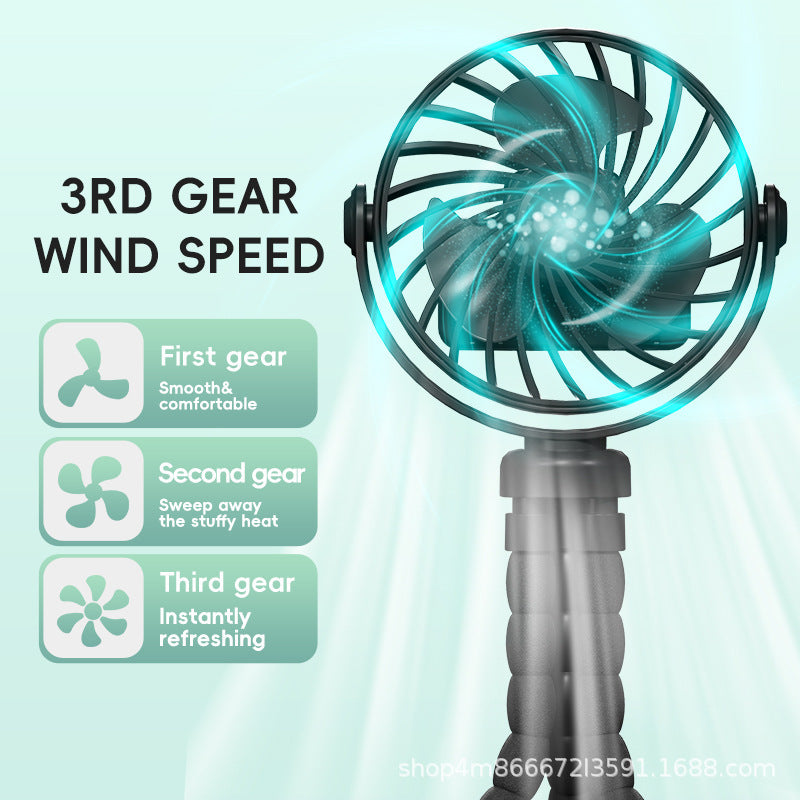 Portable USB Rechargeable Desk Fan Bowlift