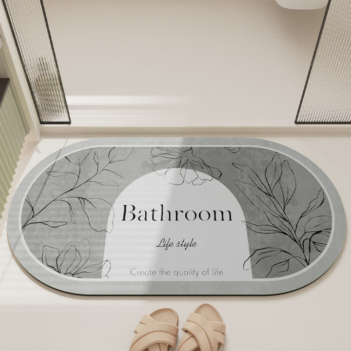 Stylish Bathroom Floor Mat Bowlift