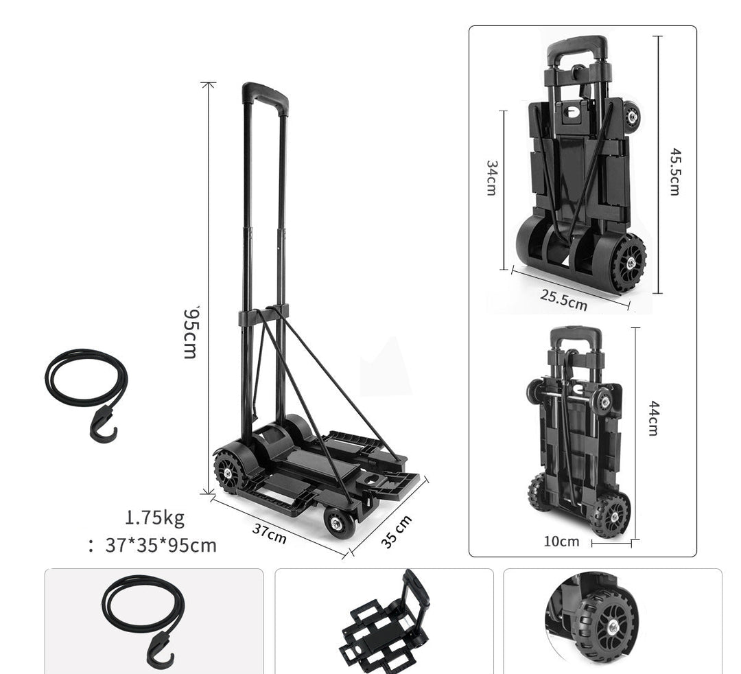 Heavy-Duty Dual-Wheel Folding Hand Truck Bowlift