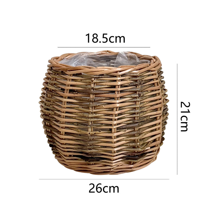 High-quality plant basket made of natural willow Bowlift