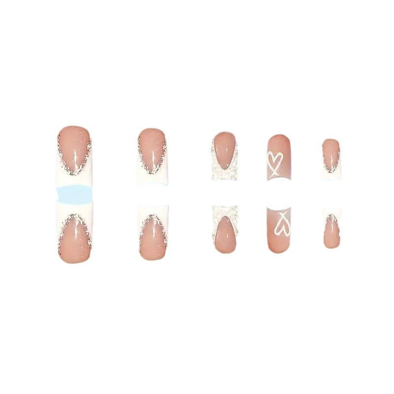 Ornate Rhinestone Press-On Nail Extensions Bowlift
